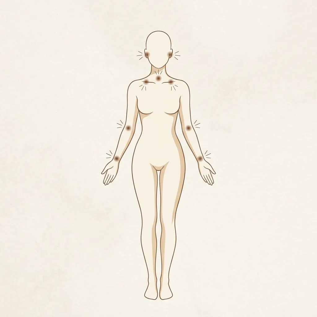 Pulse points for attar application